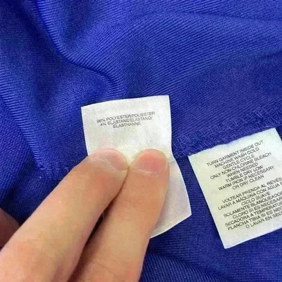 KASPER Blue/Purple Sleeveless Midi Dress Size M - Picture 8 of 10